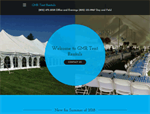 Tablet Screenshot of gmrtentsvt.com